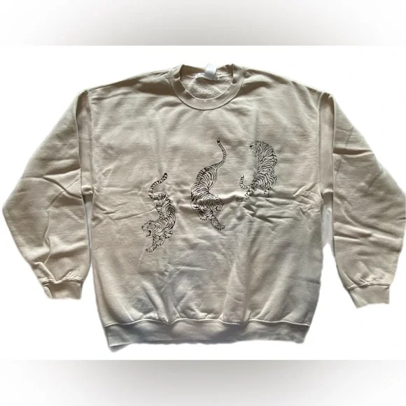 Project Social T TIGERS OVERSIZED
SWEATSHIRT - BRUSHED BONE L/XL NWOT - Picture 6 of 12